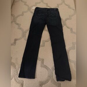 Brand new with tags, 7 For All Mankind Dark Indigo Skinny Jeans size 28 $99